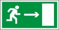 E03. Направление к эвакуационному выходу направо