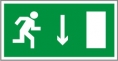 E09. Указатель двери эвакуационного выхода (правосторонний)