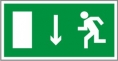 E10. Указатель двери эвакуационного выхода (левосторонний)