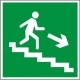 E13. Направление к эвакуационному выходу по лестнице вниз