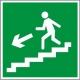 E14. Направление к эвакуационному выходу по лестнице вниз